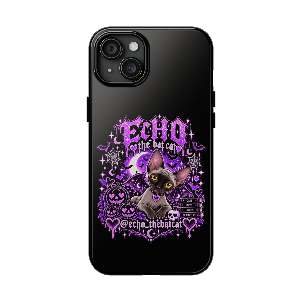 ECHO THE BAT CAT TOUGH PHONE CASE