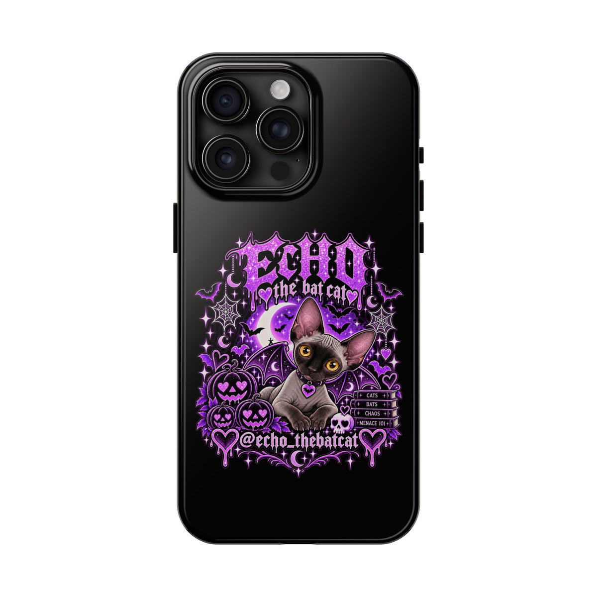 ECHO THE BAT CAT TOUGH PHONE CASE