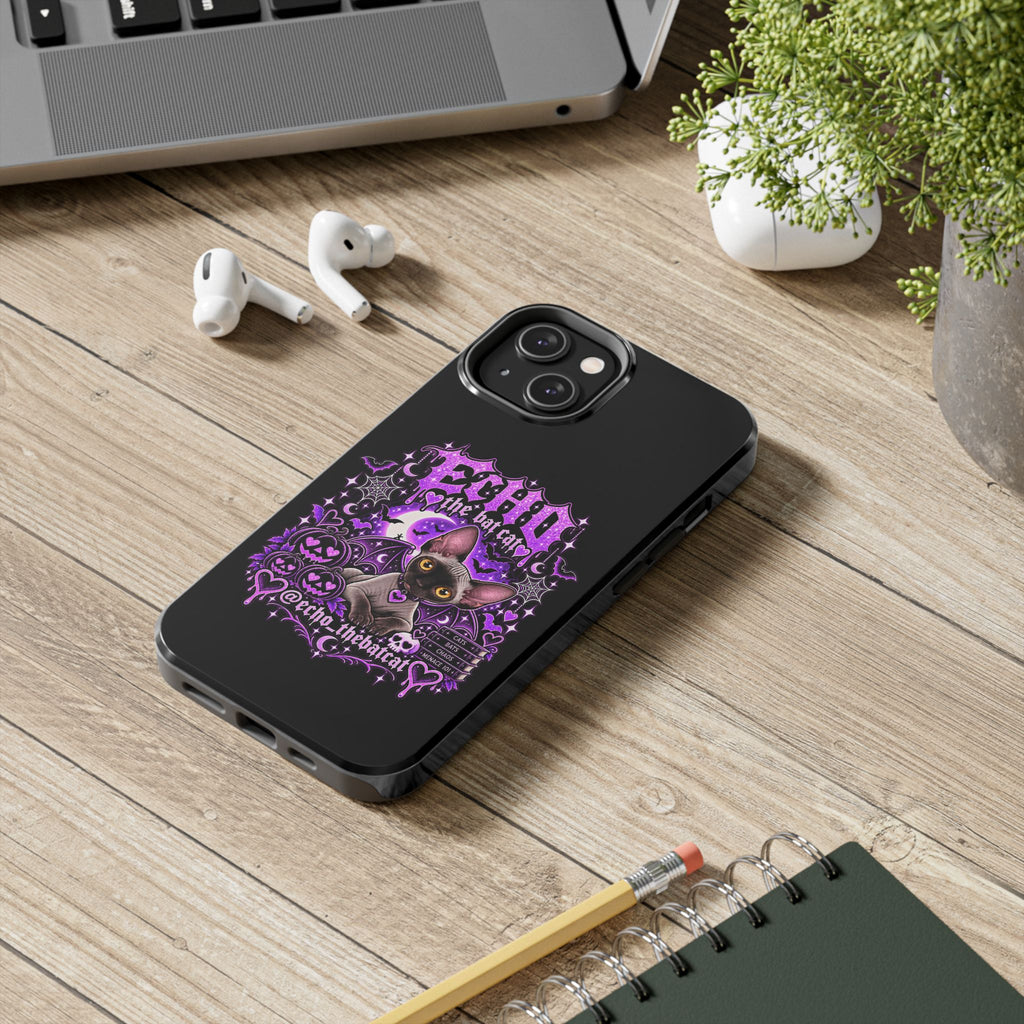 ECHO THE BAT CAT TOUGH PHONE CASE