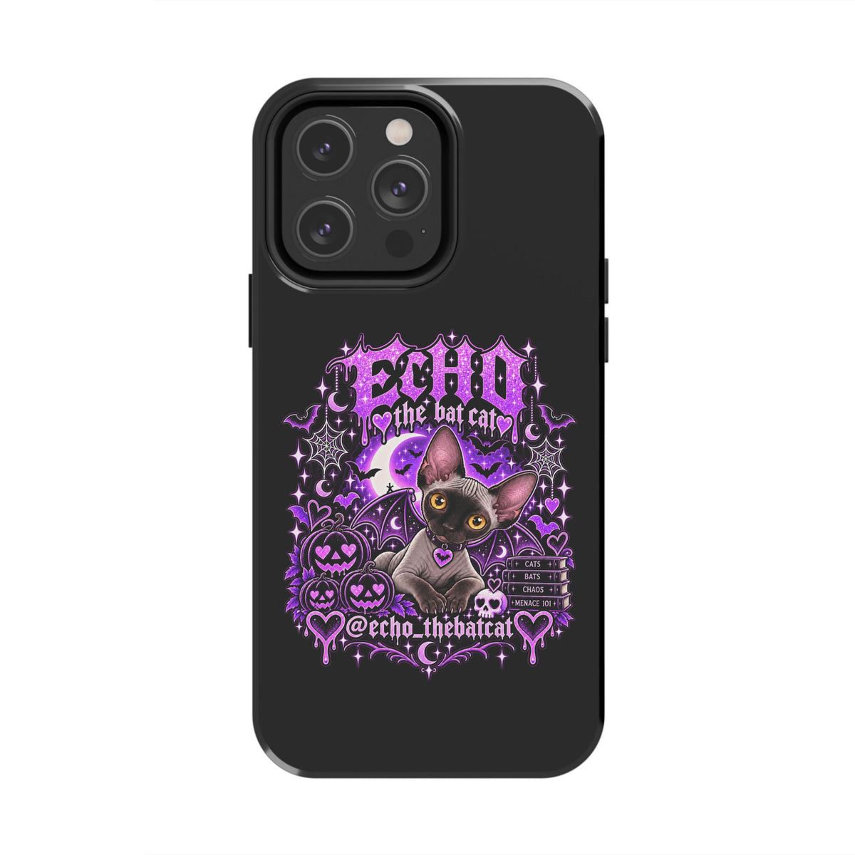 ECHO THE BAT CAT TOUGH PHONE CASE