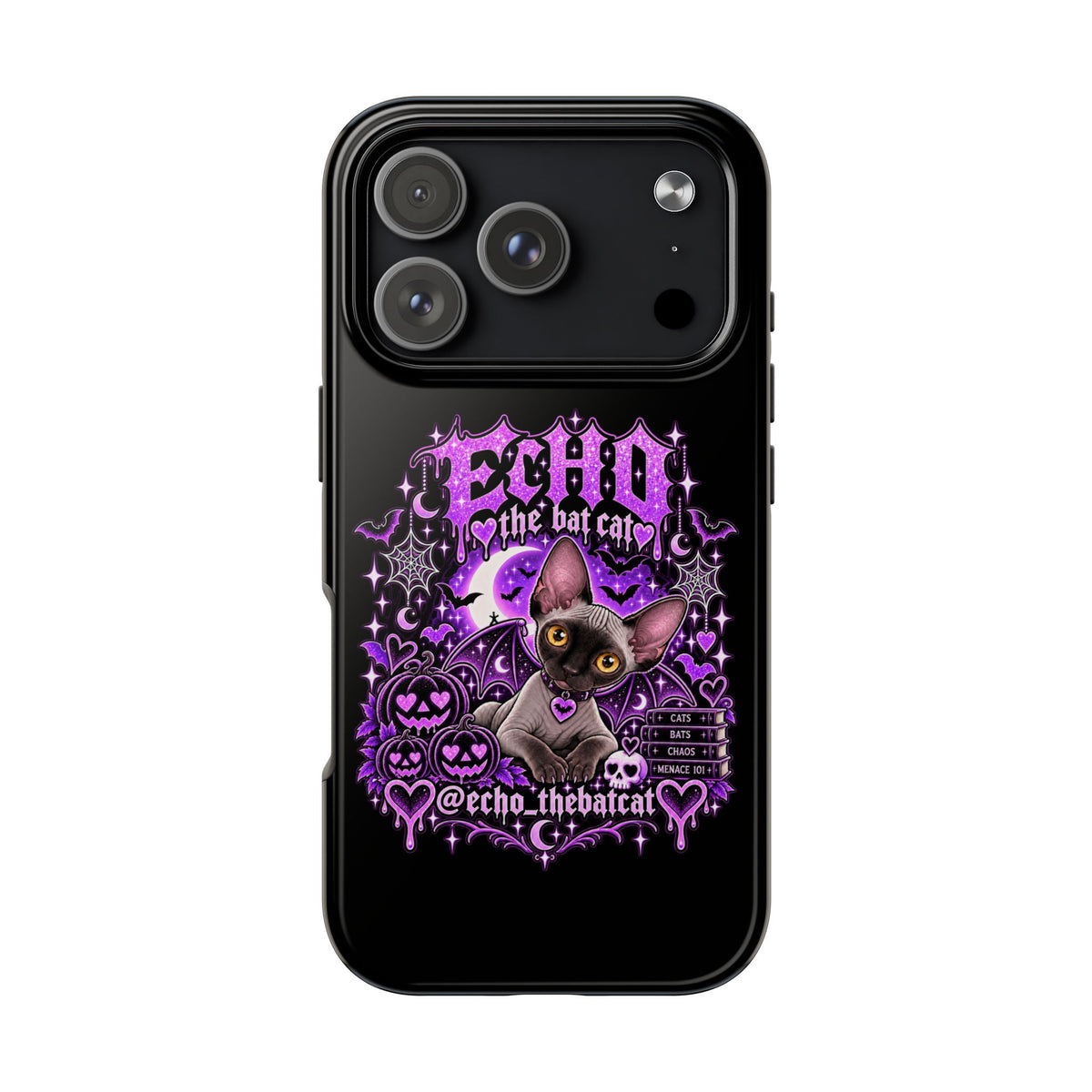 ECHO THE BAT CAT TOUGH PHONE CASE