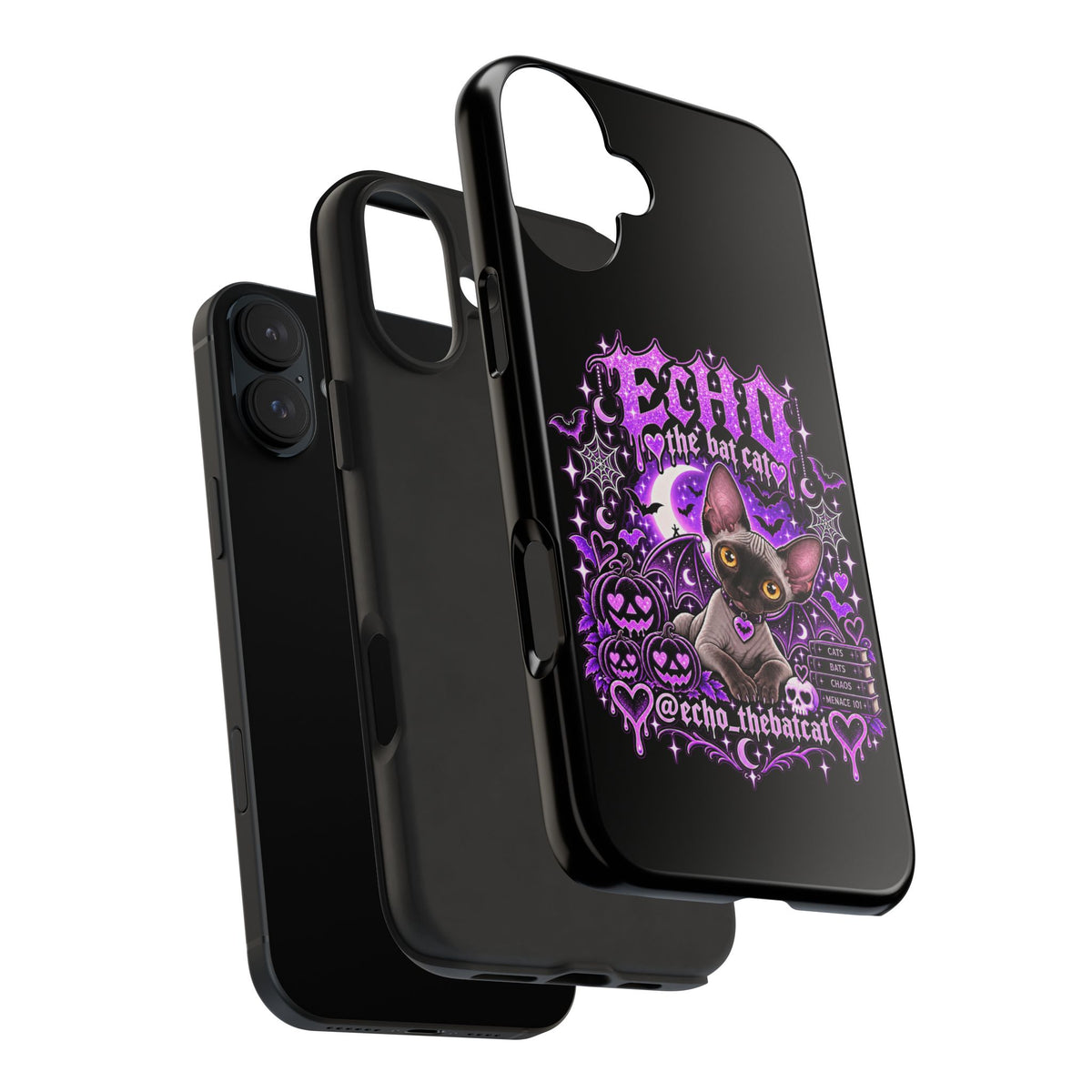 ECHO THE BAT CAT TOUGH PHONE CASE