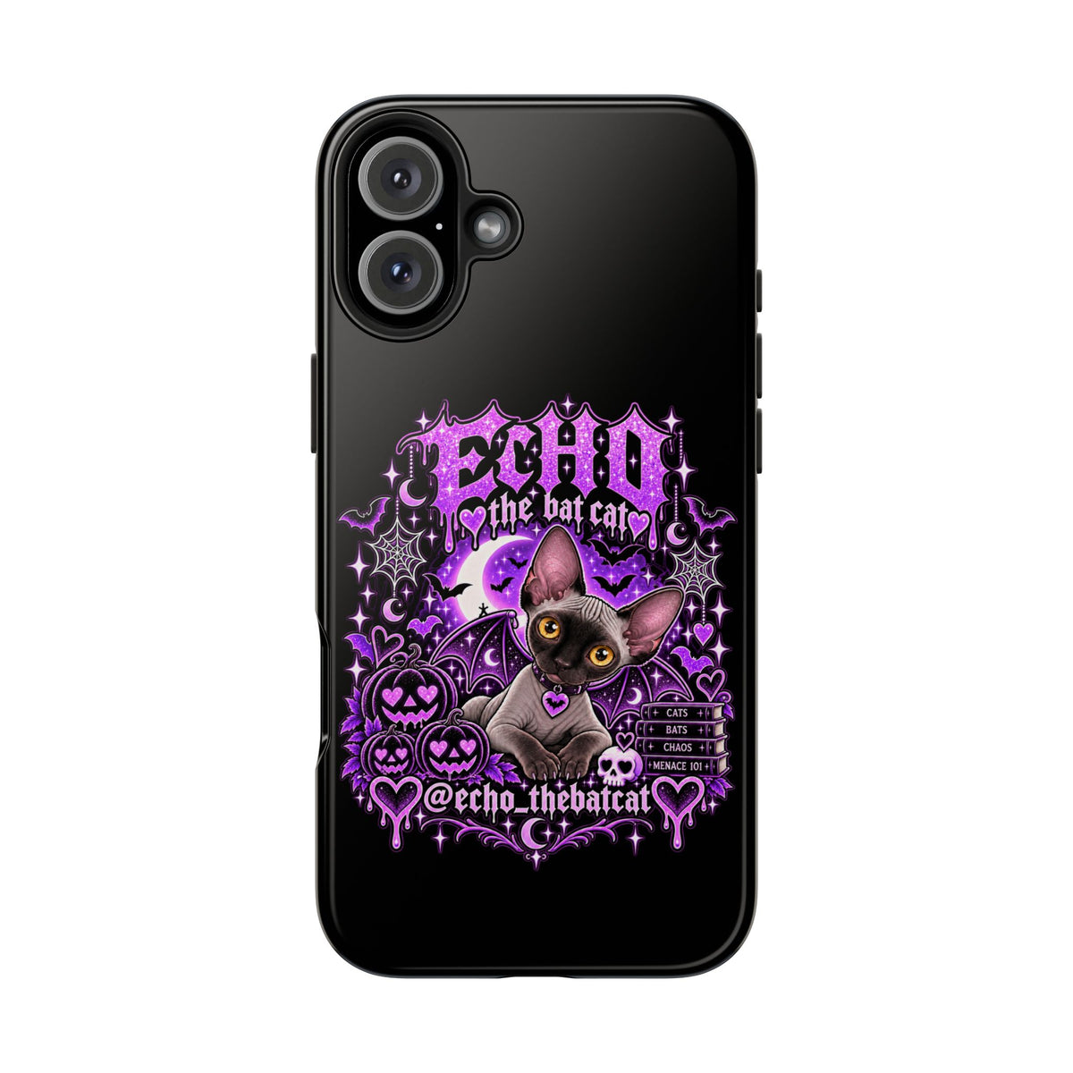 ECHO THE BAT CAT TOUGH PHONE CASE
