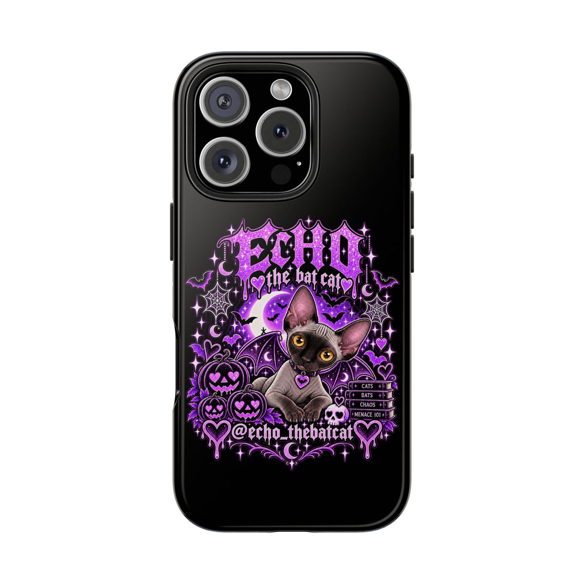 ECHO THE BAT CAT TOUGH PHONE CASE
