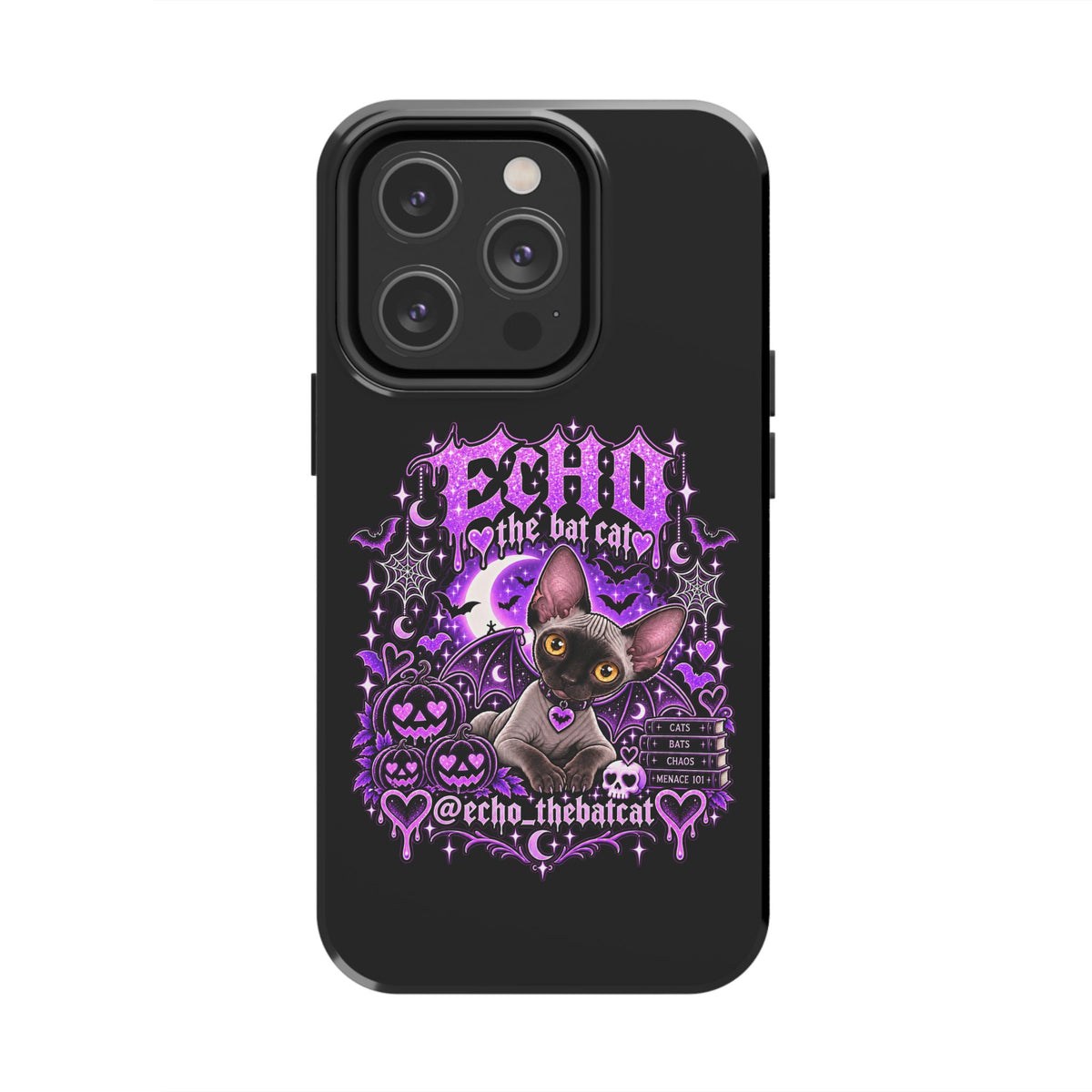 ECHO THE BAT CAT TOUGH PHONE CASE