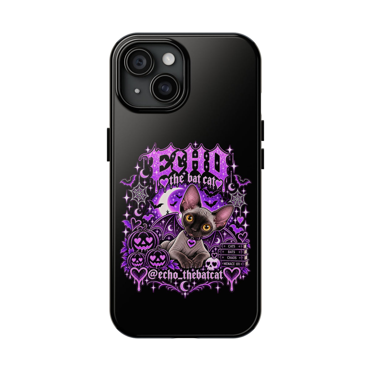 ECHO THE BAT CAT TOUGH PHONE CASE