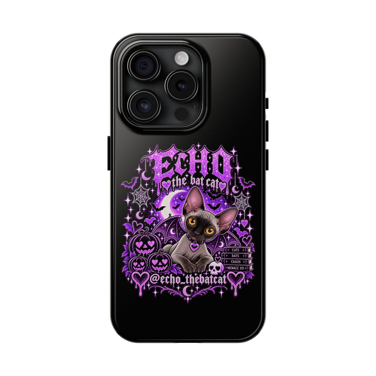 ECHO THE BAT CAT TOUGH PHONE CASE