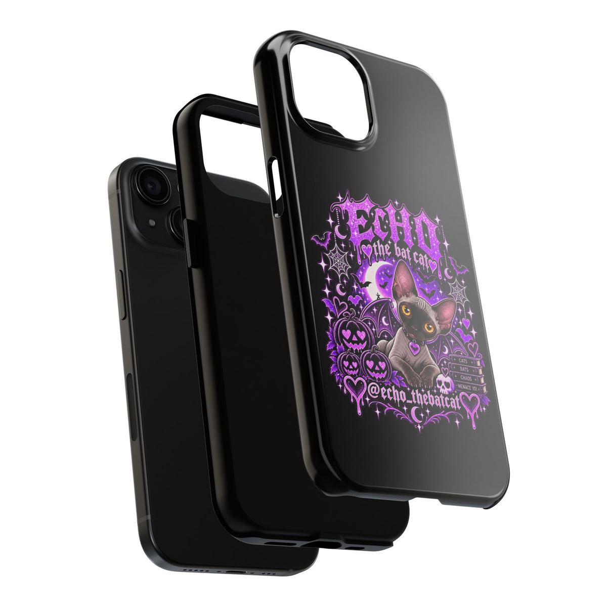 ECHO THE BAT CAT TOUGH PHONE CASE