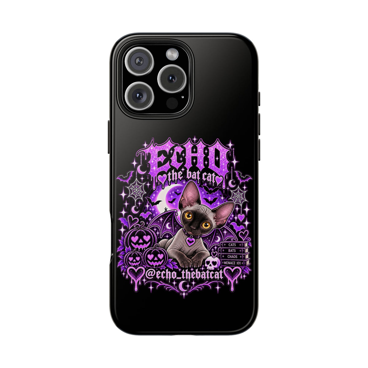 ECHO THE BAT CAT TOUGH PHONE CASE