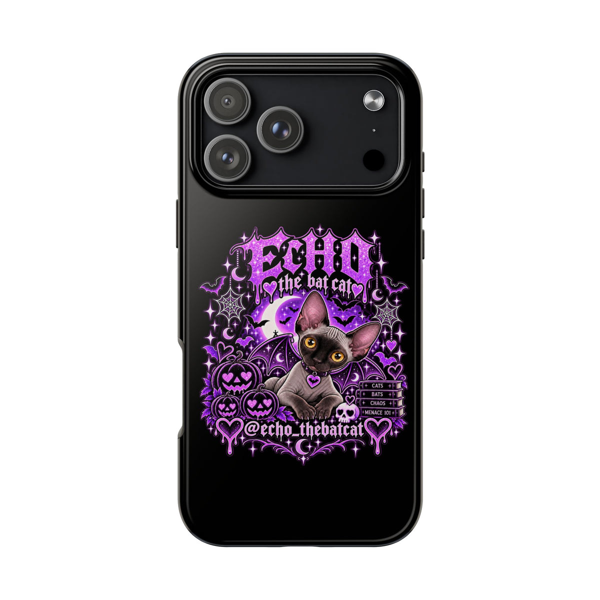 ECHO THE BAT CAT TOUGH PHONE CASE