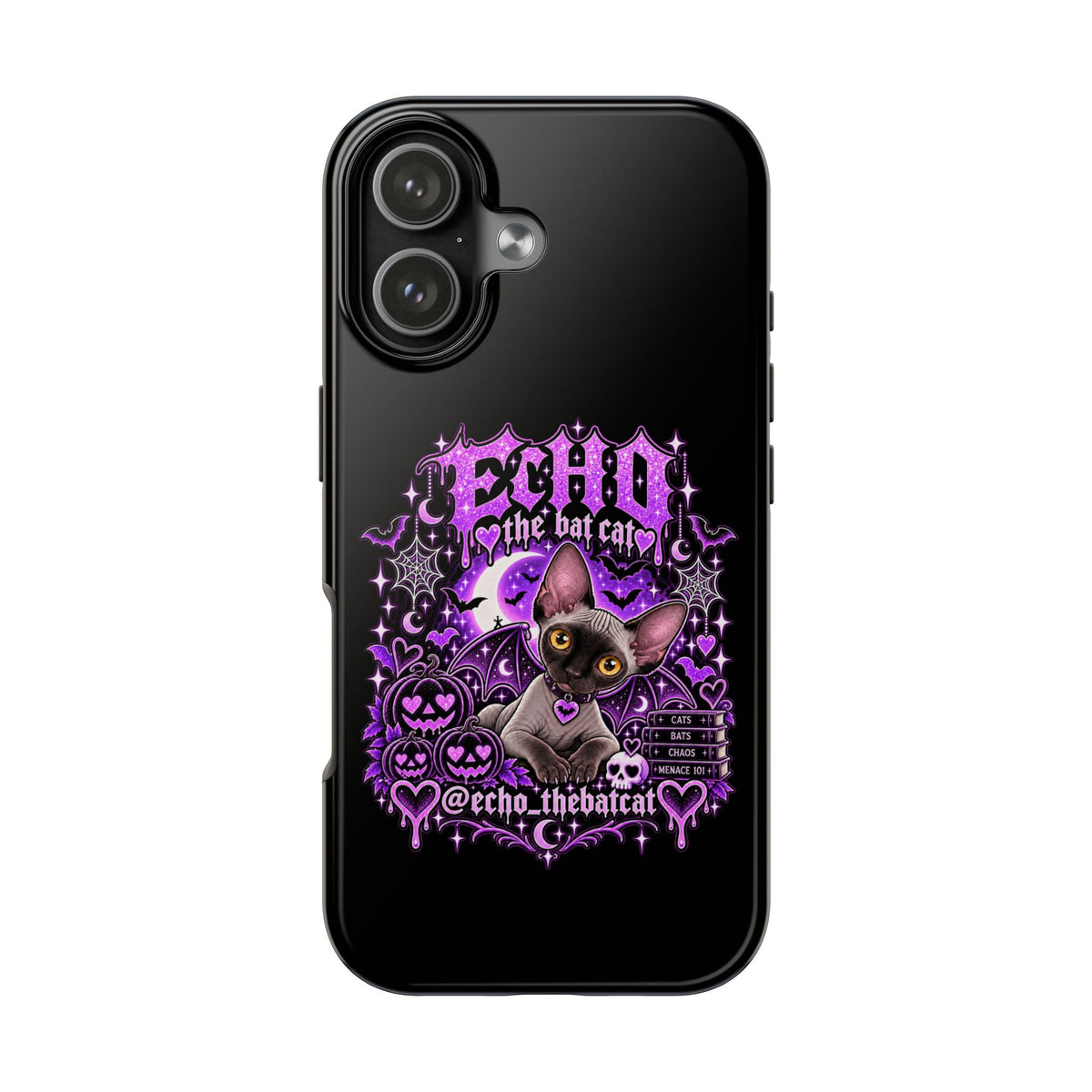 ECHO THE BAT CAT TOUGH PHONE CASE
